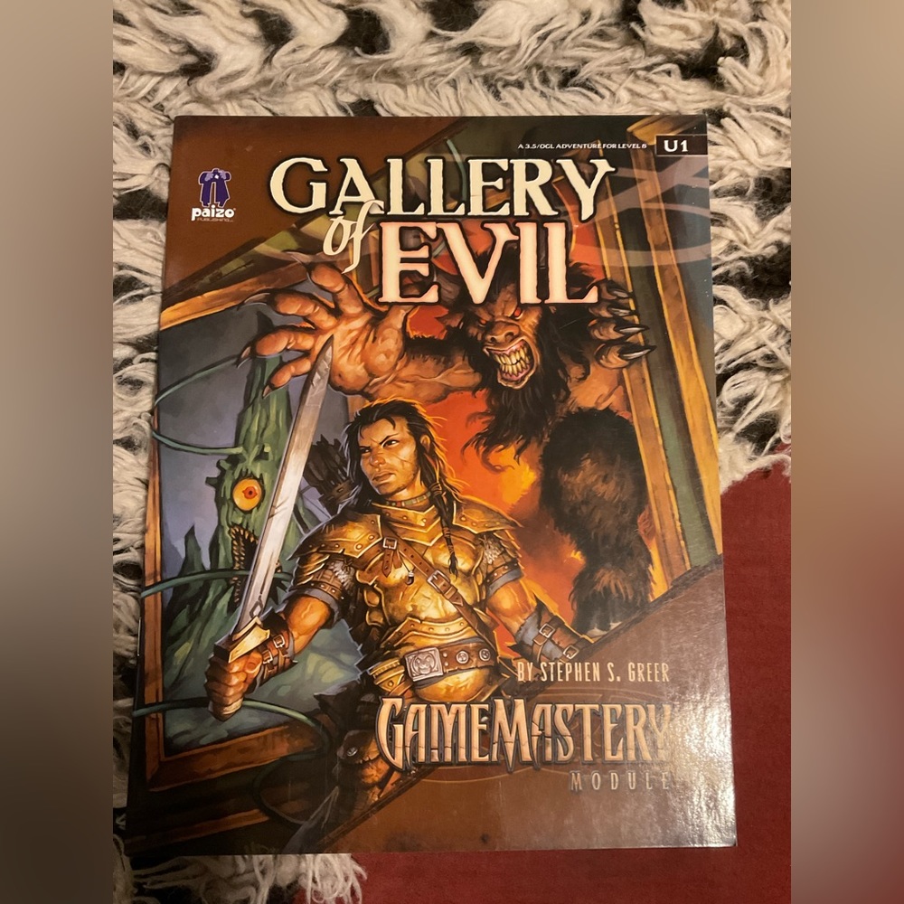 PATHFINDER RPG GALLERY OF EVIL BOOK DUNGEONS AND DRAGONS